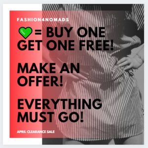 APRIL CLOSET CLEARANCE-REASONABLE OFFERS ACCEPTED!